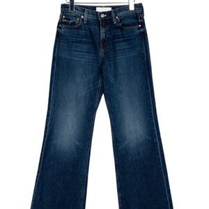 Mother Mid-Rise Wide Leg Jeans Size: S | US 26